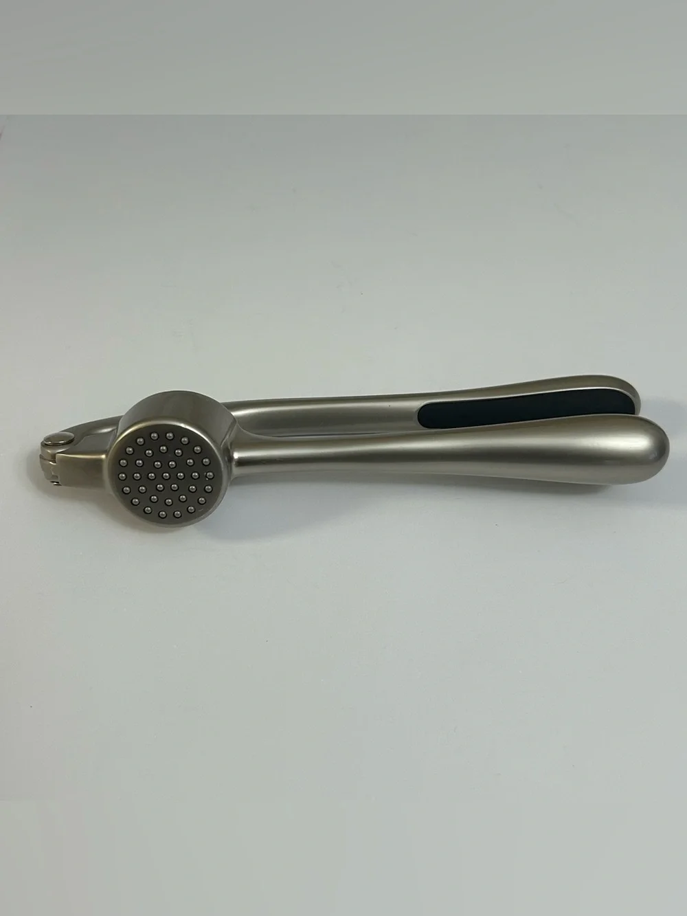 Zulay Stainless Steel Garlic Press - Satin Nickel Finish